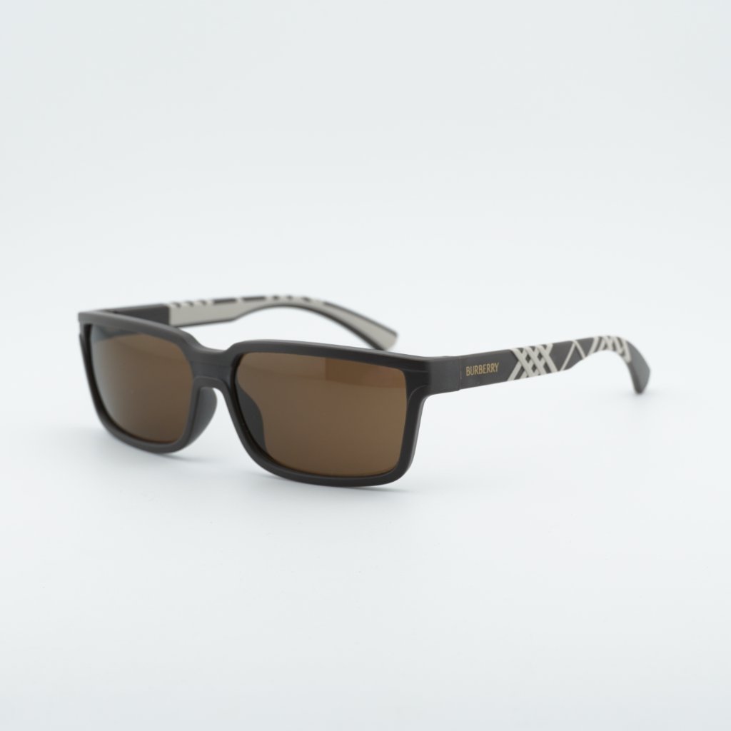 Burberry Be4495d 423473 Sunglasses Brown Rectangle Frame, Brown Lenses